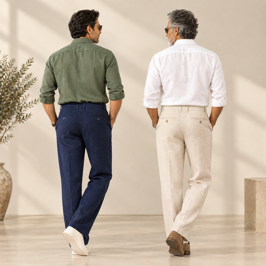 Linen Pants for Men (Pack of 2)