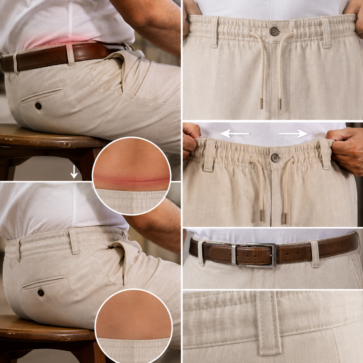 Linen Pants for Men (Pack of 2)