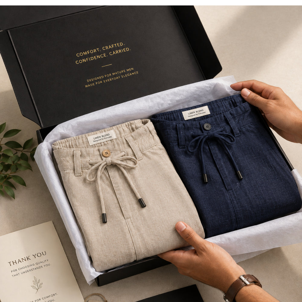 Linen Pants for Men (Pack of 2)